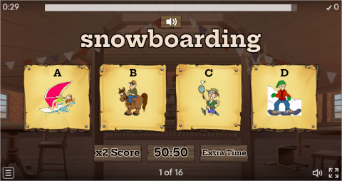 Sports ESL Interactive Vocabulary Quiz Show