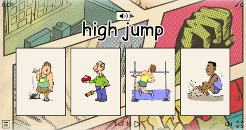 Sports ESL Interactive Vocabulary Quiz