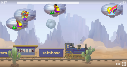 Spring ESL Vocabulary Balloon Pop Game