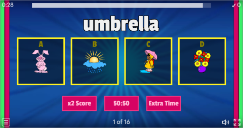 Spring ESL Interactive Vocabulary Quiz Show