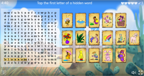 Spring ESL Interactive Wordsearch Puzzle