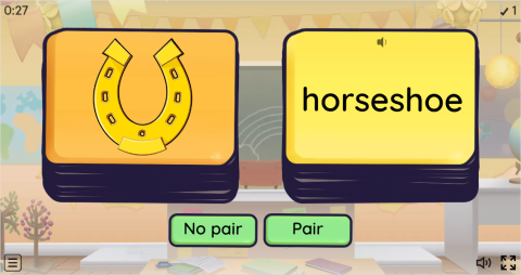 St. Patrick's Day ESL Pair or No Pair Worksheet