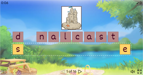 Summer Vocabulary ESL Interactive Anagram
