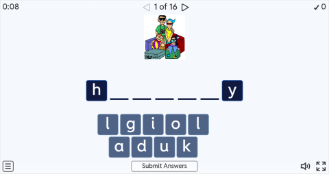 Summer ESL Interactive Spell The Word Worksheet