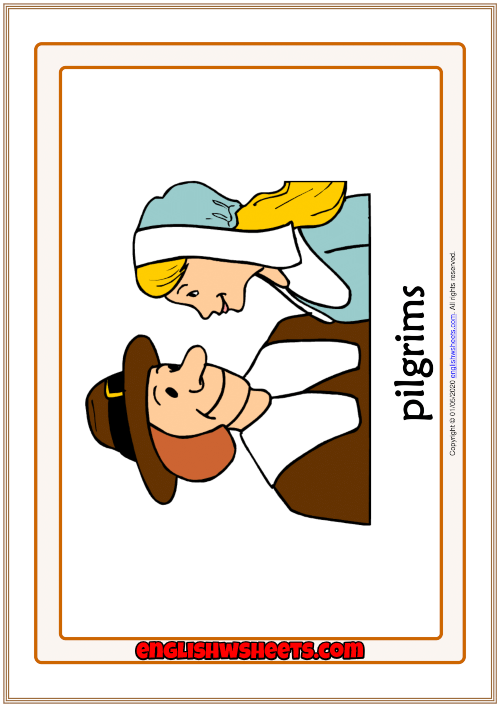 Thanksgiving flashcards in english - Materiale didattico per la