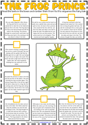 The Frog Prince ESL Sequencing the Story Worksheet