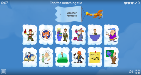 TV Programmes Interactive Find The Match Worksheet