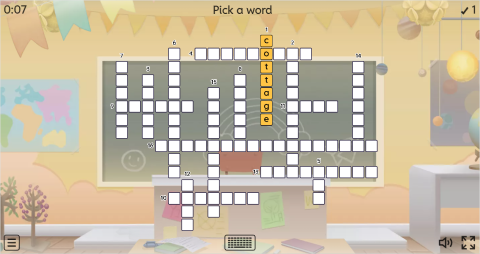 Types of Houses ESL Interactive Crossword Puzzle