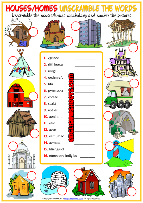 Types Of Words Worksheet
