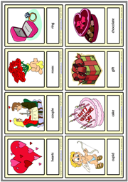 Valentine's Day ESL Printable Vocabulary Learning Cards