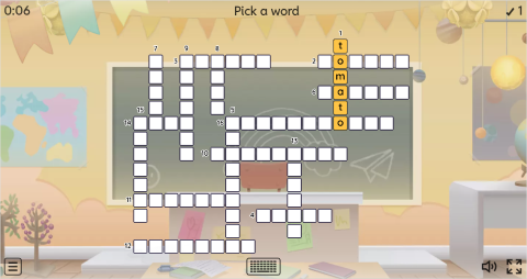 Vegetables ESL Interactive Crossword Puzzle