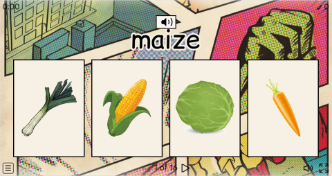 Vegetables ESL Interactive Vocabulary Quiz